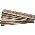 Rustic Weathered Reclaimed Wood Planks for DIY Crafts, Projects and Decor (6 Planks - 24" Long)