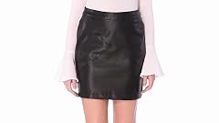 Afibi Women's High Waisted Bodycon Pencil Skirt - Stretch Slim Mini Skirt, Above Knee, Pull On