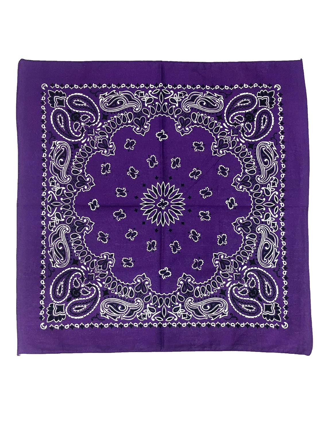 3 pieces of purple bandanas unisex bandanas printed bandanas cotton bandanas paisley bandanas men bandanas gents bandanas cowboys bandanas bikers bandanas mask
