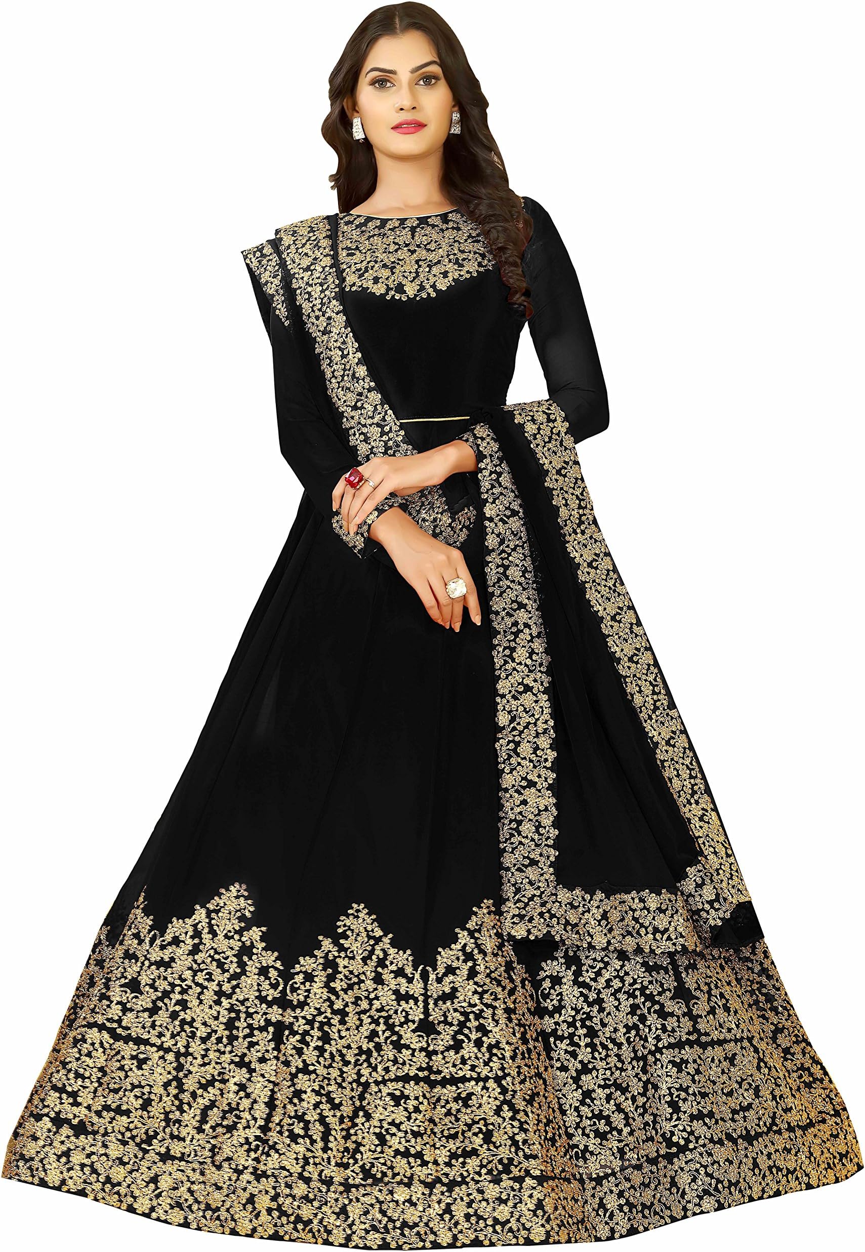 FKART Women's Georgette Salwar Suit Material