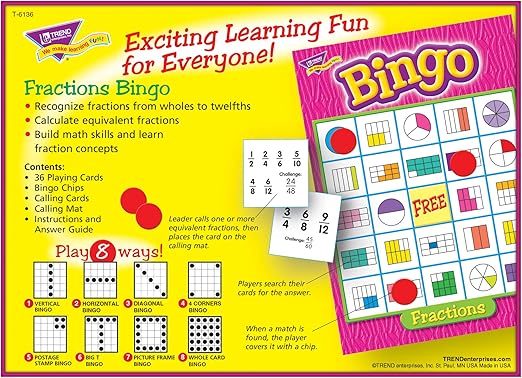 Fraction bingo Fraction bingo