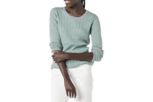 �鶹�� Essentials Women's Standard Lightweight Cable Crewneck Sweater