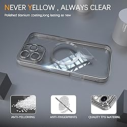 IAIYOXI Magnetic Clear Case for iPhone 16 with Full