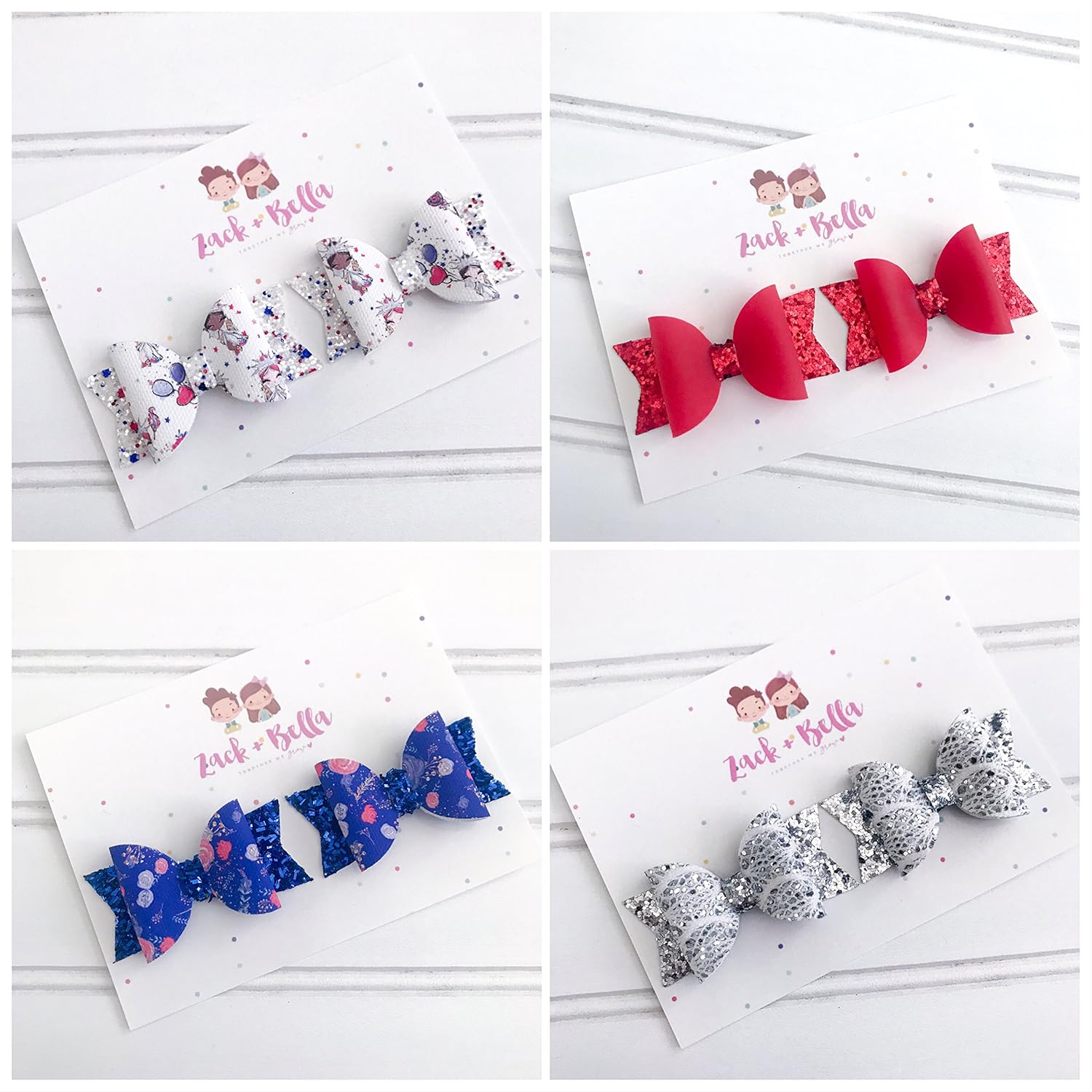 Amazon Com Red White And Blue Hairbows For Toddler Girl 4th Of