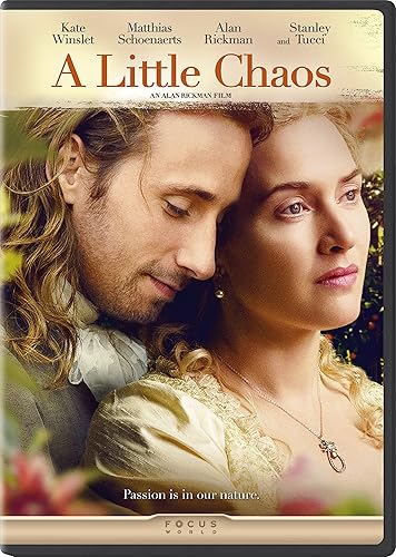 Amazon Com A Little Chaos Dvd Kate Winslet Matthias Schoenaerts Alan Rickman Stanley Tucci Helen Mccrory Steven Waddington Jennifer Ehle Alan Rickman Gail Egan Andrea Calderwood Bertrand Faivre Alison Deegan Alan Rickman Jeremy
