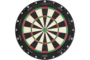 Target Darts Aspar Dart Board | Steel Tip Dartboard with Self Recovering Sisal Bristles & Rotational Score Ring | Thin Wire R