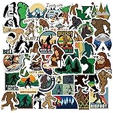 50Pcs Bigfoot Outdoor Nature Vinyls Stickers Laptop Sticker Waterproof Stickers Luggage Skateboard Water Bottle Stickers Decal Bicycle Bumper Snowboard Decorate Gift for Kid (Bigfoots)