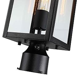21.3 Inch Outdoor Lamp Post Light Fixture Dusk to
