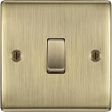 BG Electrical Single Light Switch Antique Brass Intermediate 10AX Pack of 3 view 2