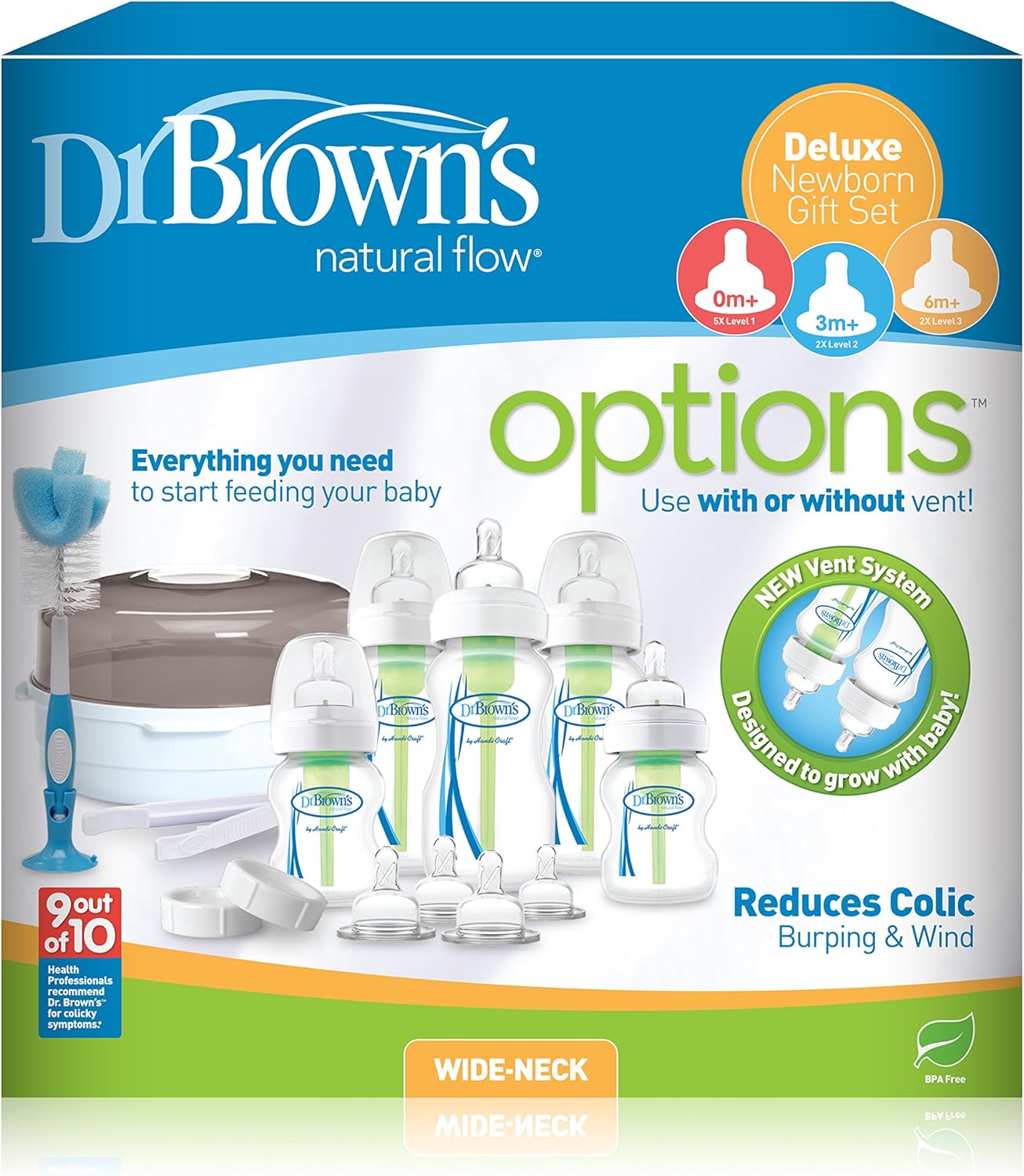 Dr Brown’s Options Bottle & Steriliser Gift Set BigaMart