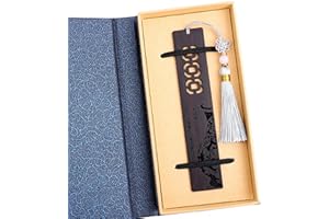 Toirxarn Handmade Wooden Bookmark Gift Box Set, Wooden Bookmark with Beautiful Tassels， is A Unique Gift for Teachers, Studen