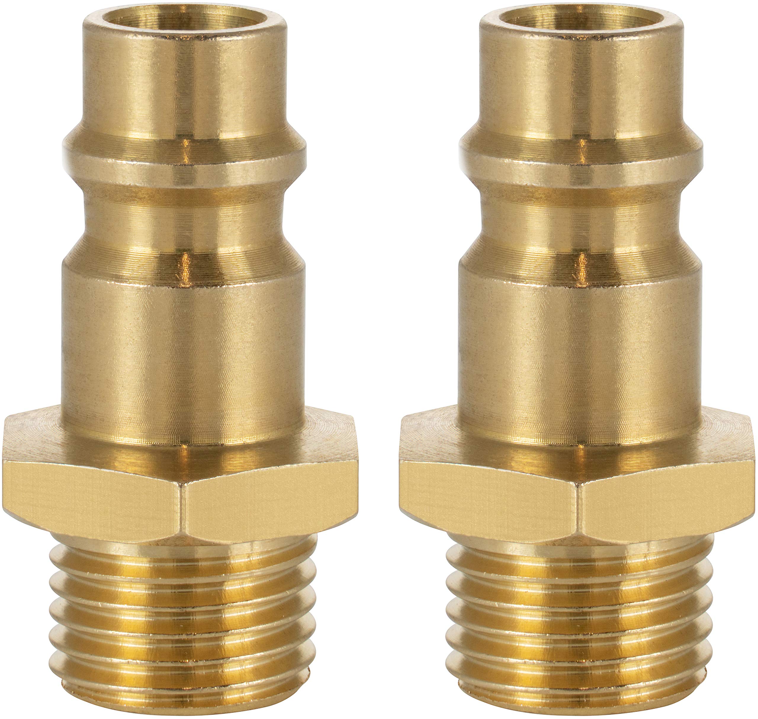 Poppstar 2X Compressed Air Plug NW 7.2 with 1/4" External Thread for Compressed Air Fittings
