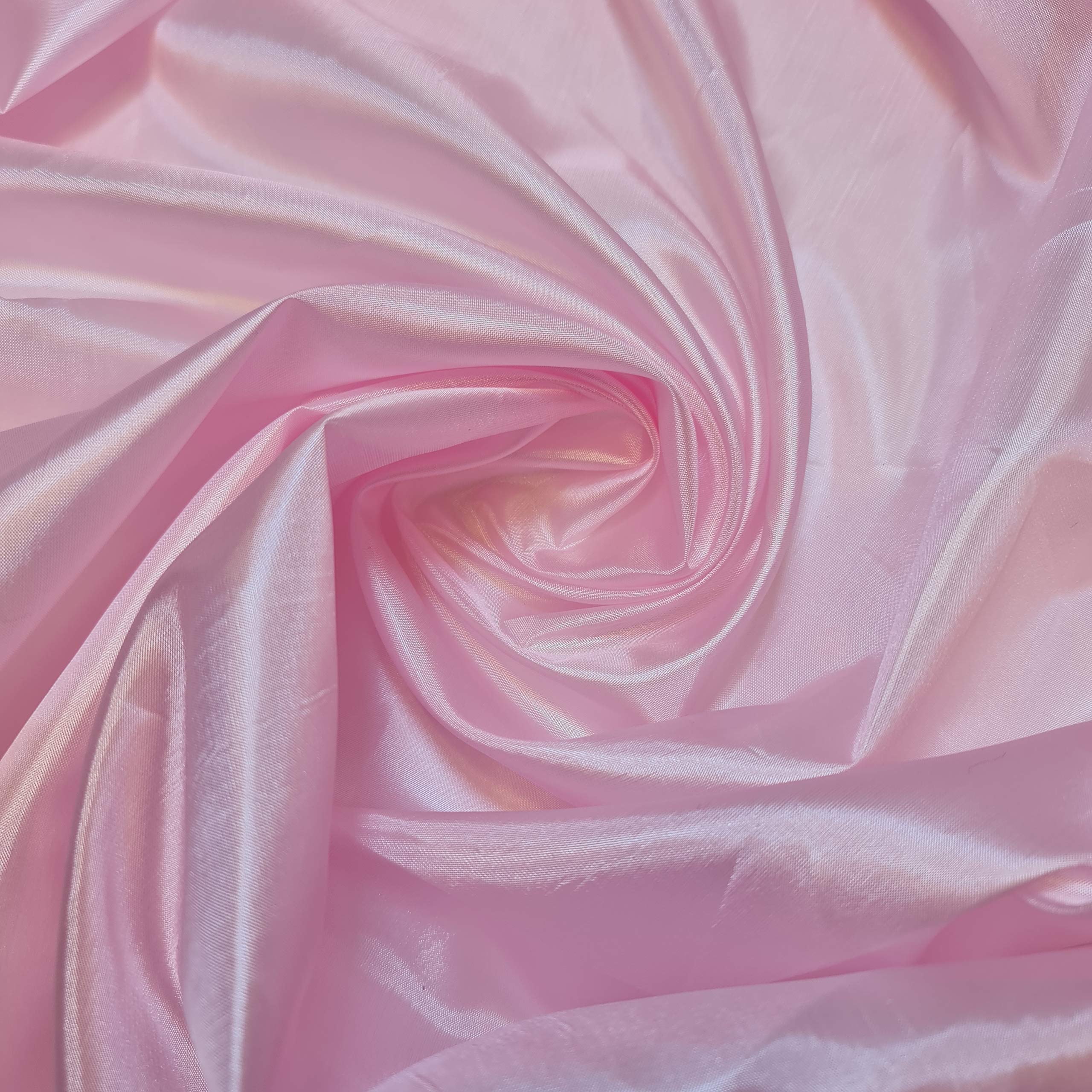 Habotai Dress Skirt Jacket Anti Static Lining Decor Fabric 150cm STH Available in 45 Colours (Pale Pink, 2 Meter)