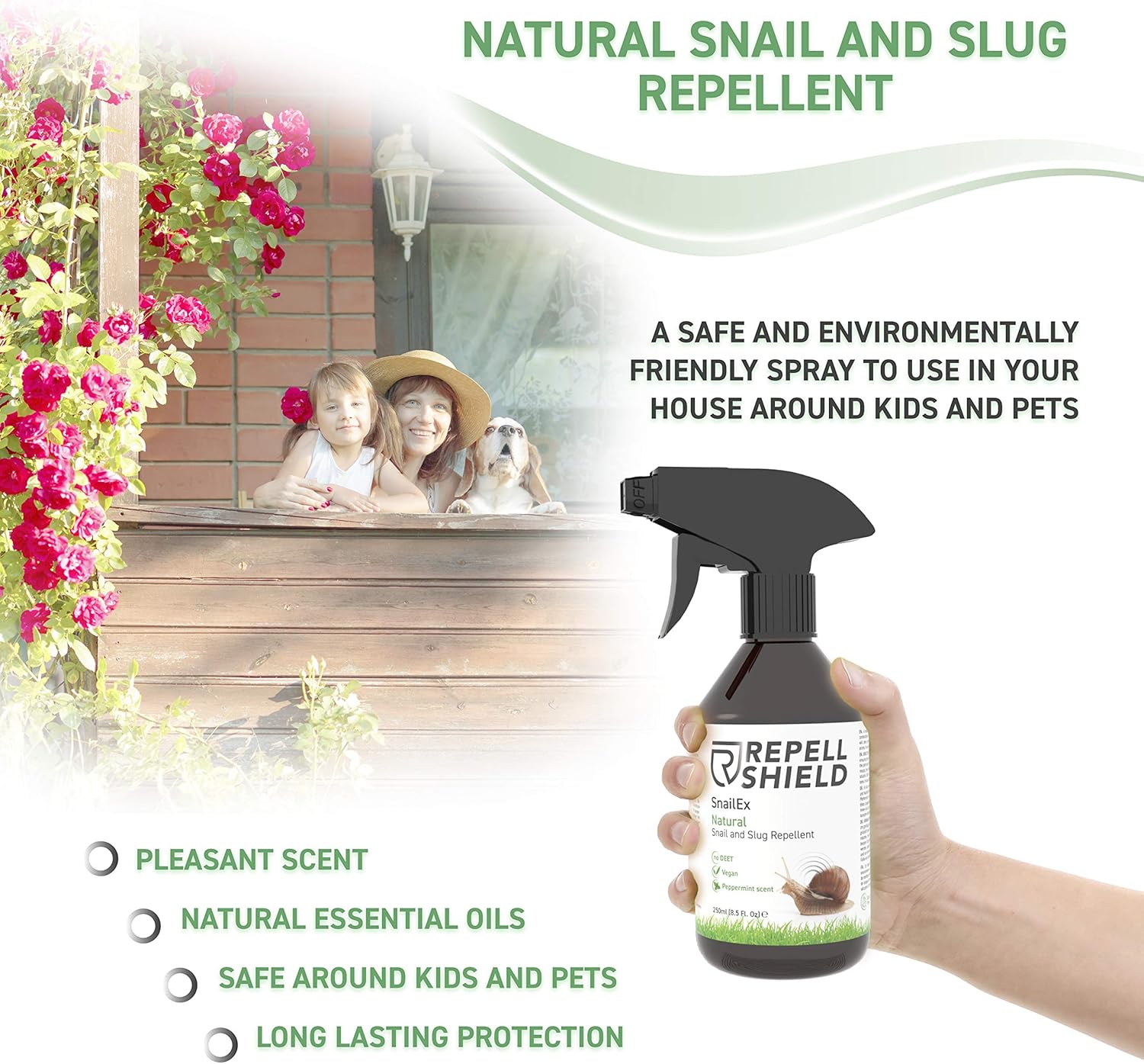RepellShield Snail and Slug Repellent A Natural Slug Repellent Pet