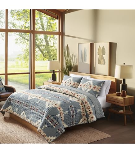 Amazon.com: Pendleton Spider Rock Quilt Bedding Set - 3-Piece