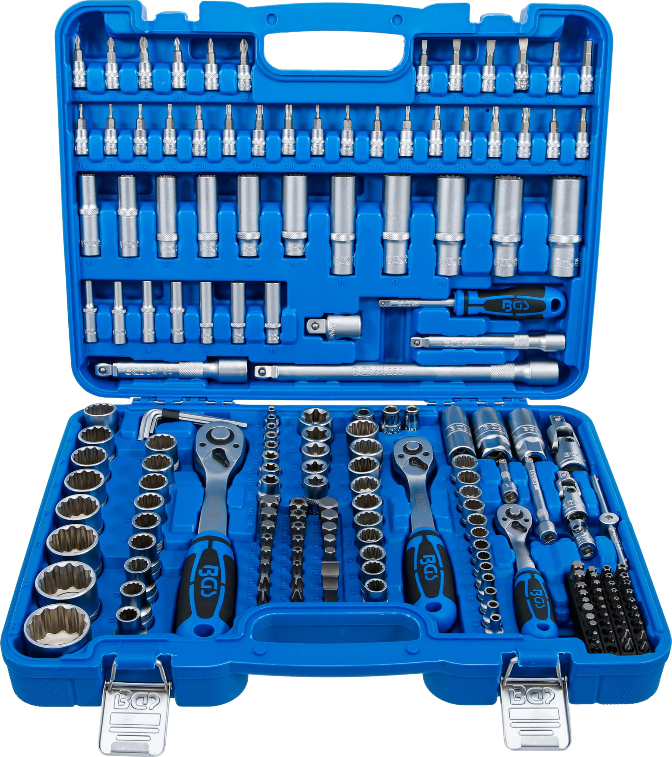 BGS 2286 | Socket Set 12-point | 6.3 mm (1/4") / 10 mm (3/8") / 12.5 mm (1/2") | 192 pcs.