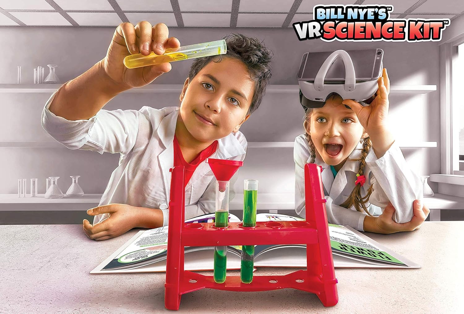 Abacus Brands Bill Nye's VR Science Kit Virtual Reality Kids Science Kit, Book and Interactive Learning Activity Set: Toys & Games