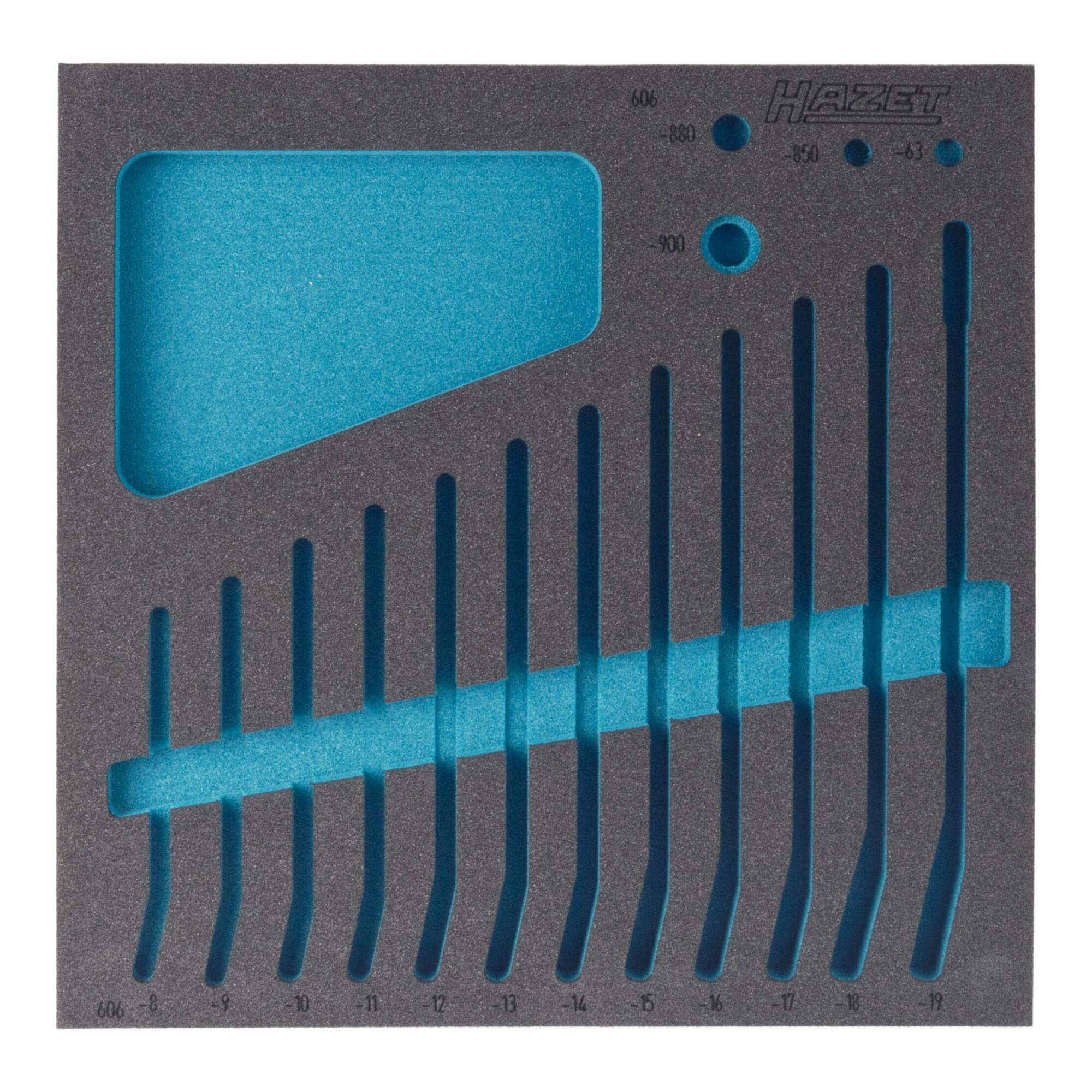 HAZET 163-186L 2-Component Soft Foam Insert - Multi-Colour