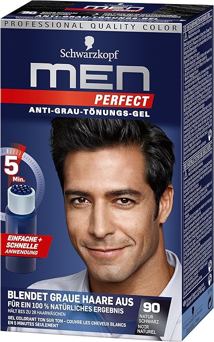 Amazon Com Schwarzkopf Men Perfect Gentle Hair Color Gel Nature