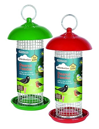 Gardman A01906 Kids Wild Bird Peanut Feeder Green Red Amazon Co