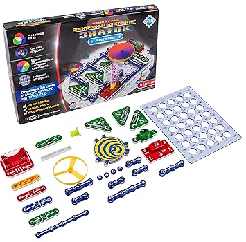 VINOXO Electronics Learning Discovery Kit | Learn About Science of Lights & Colours | Award Winning STEM Educational DIY Snap Circuits for Kids