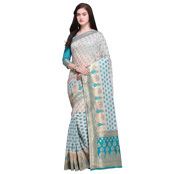 Cream Silk Woven Design Saree (RADHKA11001SSSR1V_Cream)