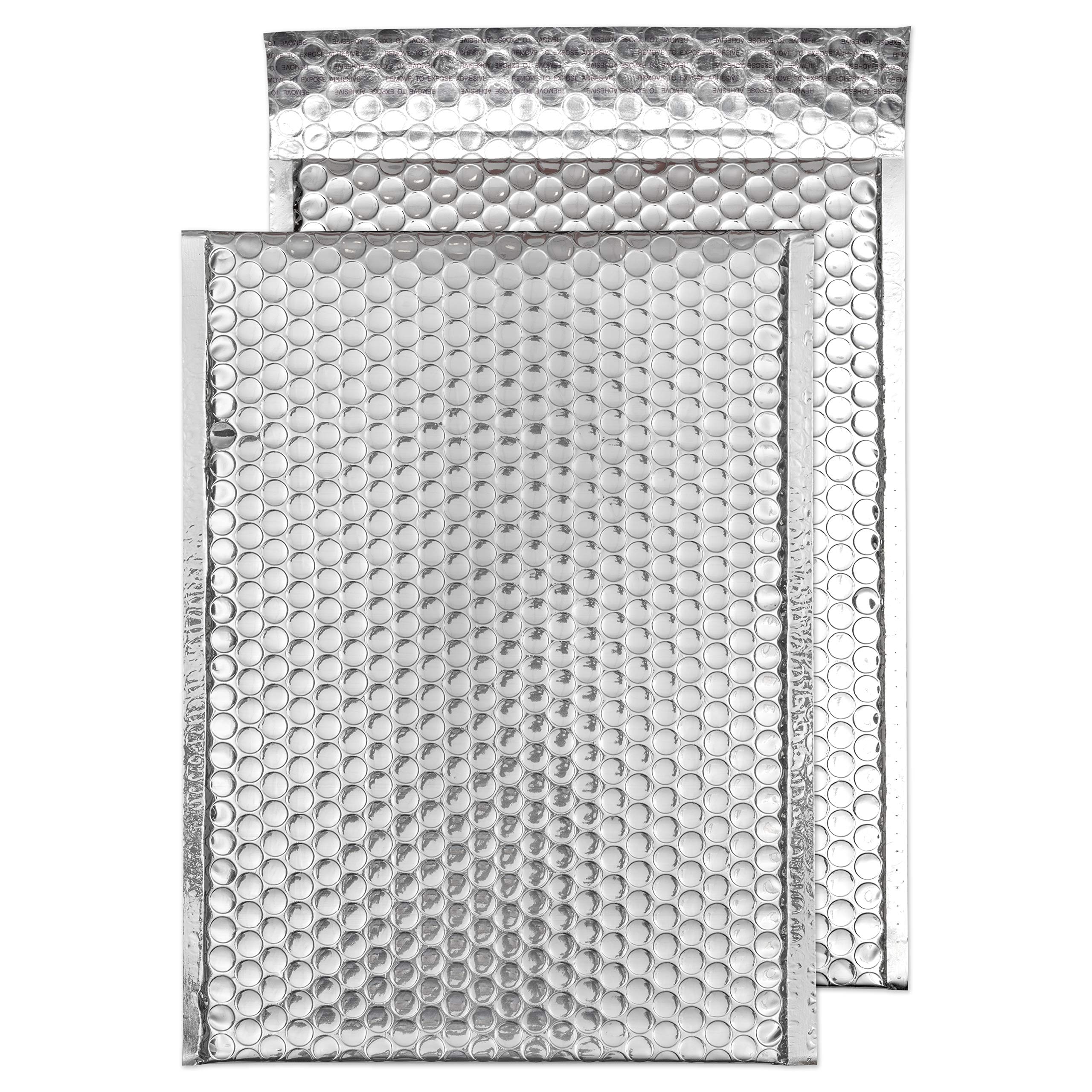 Blake Purely Packaging C4+ 324 x 230 mm Peel and Seal Metallic Padded Bubble Envelopes (MBS324) Sterling Silver - Pack of 100 — image 1