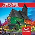 2025 Wall Calendar Featuring Churches of Poland - 12 Month Hanging Wall Calendar 2025, Large Bilingual Monthly Calendar in Polish and English, with Moon Phases and Holidays (Ideal for Décor)