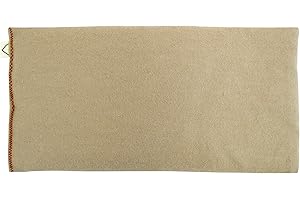 Peacegoods Unscented Eye Pillow - Made from Soft Cotton Flannel - Weighted Filled with Flax Seed Microwavable - Yoga Massage Headache Sleep Made USA - Beige