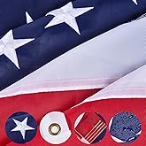 American Flags for Outside 2.5x4 FT Polyster Heavy Duty USA Flag Sewn Stripes Embroidered Stars US Flag UV and Waterproof with Brass Grommets Suitable for all weather in the United States