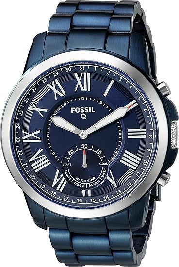 fossil hybrid smartwatch navy blue