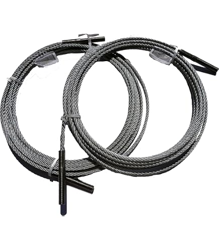 Car Lift Lock Safety System Kit – 2 FJ7595 Release Cables W/Clamps + 2 FJ7382 Latch Springs – Fits Rotary SPO7 SPOA7 SPO9 SPOA9 SPO10 SPOA10 2-Post Lifts