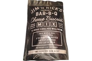 JIM N NICK'S BAR-B-Q Jim N Nicks World Famous Cheese Biscuits Mix - 8.5 Oz. - A Simple Biscuit Mix for Amazing Cheese Biscuits - Makes 1 Dozen Biscuits