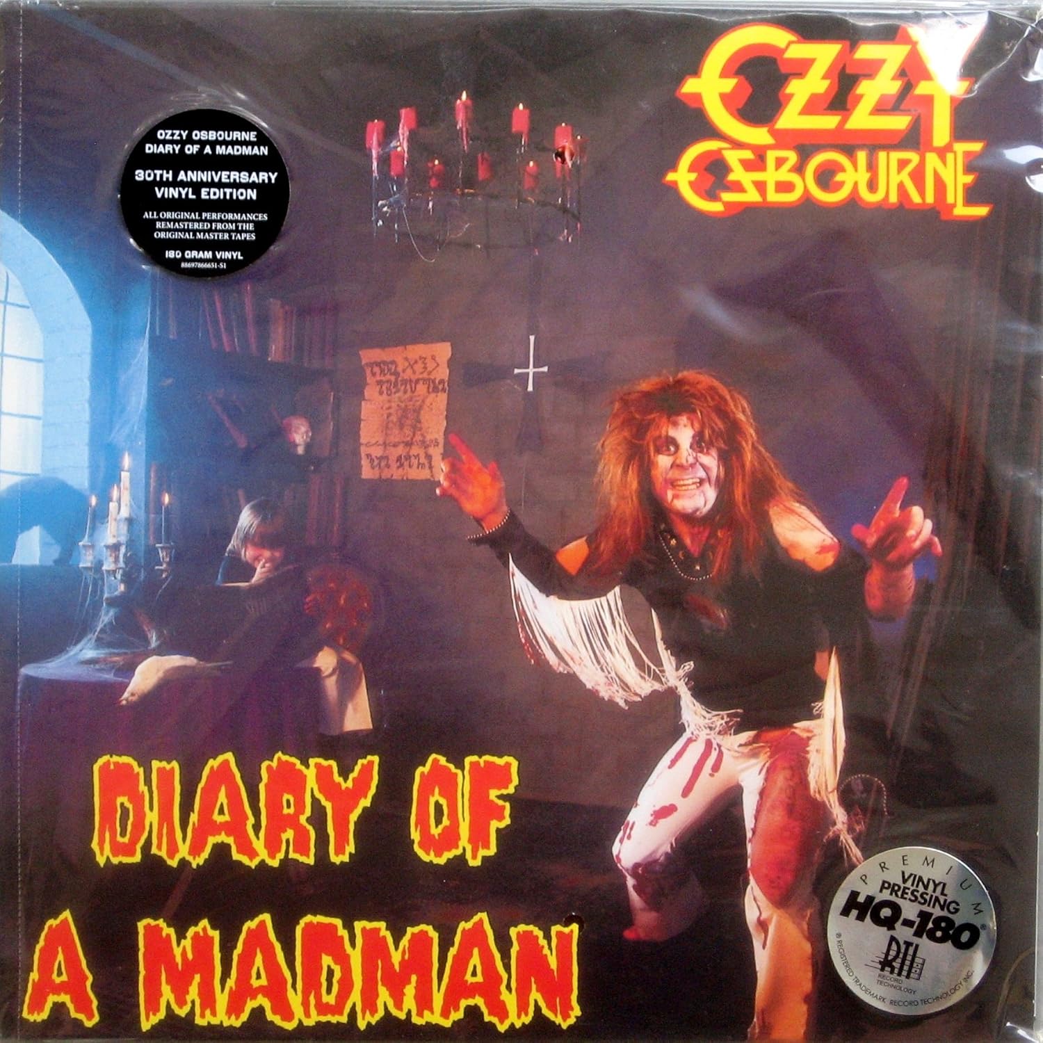 Ozzy Osbourne "Diary Of A Madman" REMASTERED 180 Gram Vinyl LP. {30th Anniversary Edition Brand New & Factory Sealed w/ Stickers}.