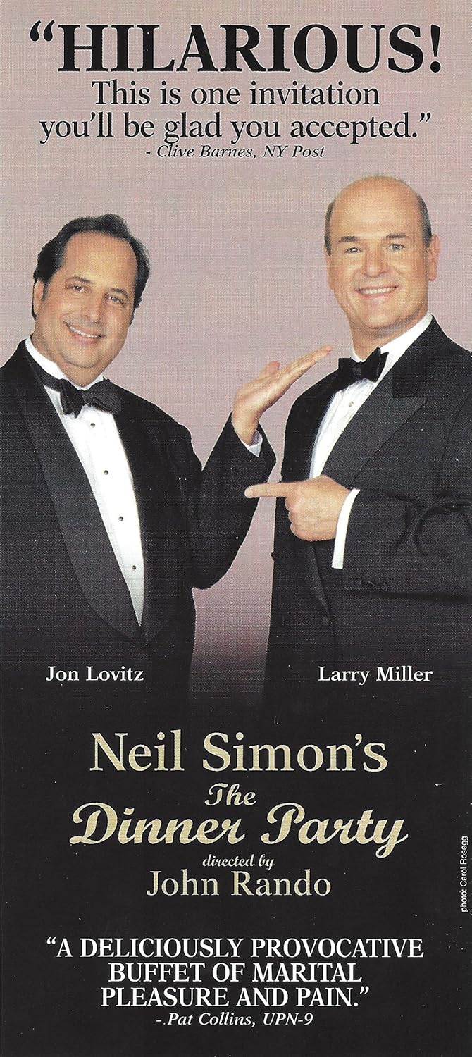 Jon Lovitz The Dinner Party Larry Miller Neil Simon 2001 Broadway Flyer At Amazon S Entertainment Collectibles Store