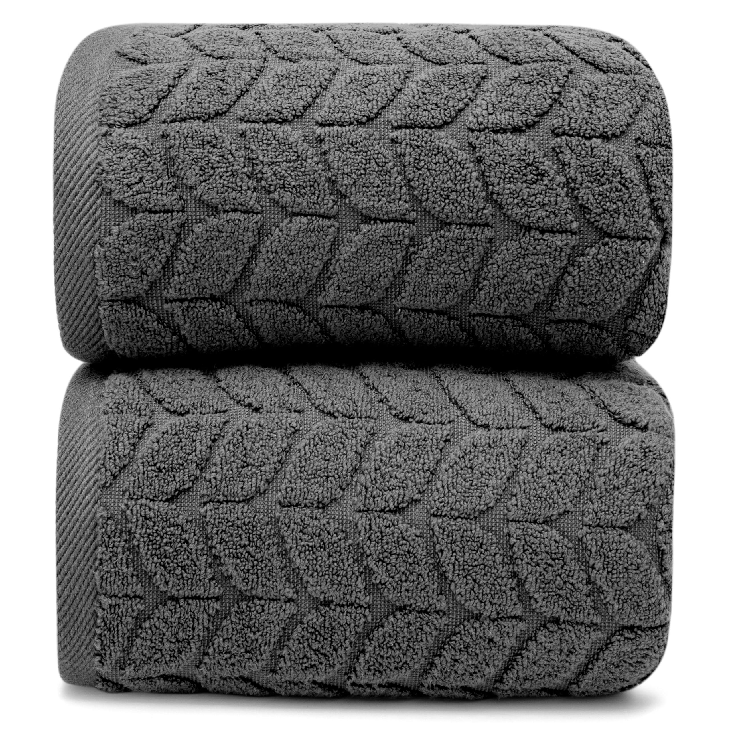 Photo 1 of Alusa Home Ultra Soft & Stylish 700 GSM Luxury Bath Sheets | Pack of 2 | Extra Large 35x70 Inches | 100% Zero-Twist, Long-Staple Cotton | Remarkably Absorbent (Granite Grey)