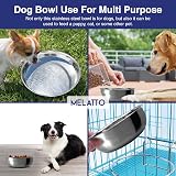 MELATTO 2Pack Stainless Steel Dog Bowls 1500ML Large Dishwasher Safe view 5