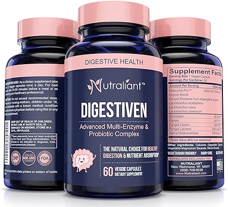 Digestive Enzyme Supplements Probiotics Amp Prebiotics For Better Digestion Amp Nutrient Absorption 1 Natural Enzyme Support For Ibs Leaky Gut