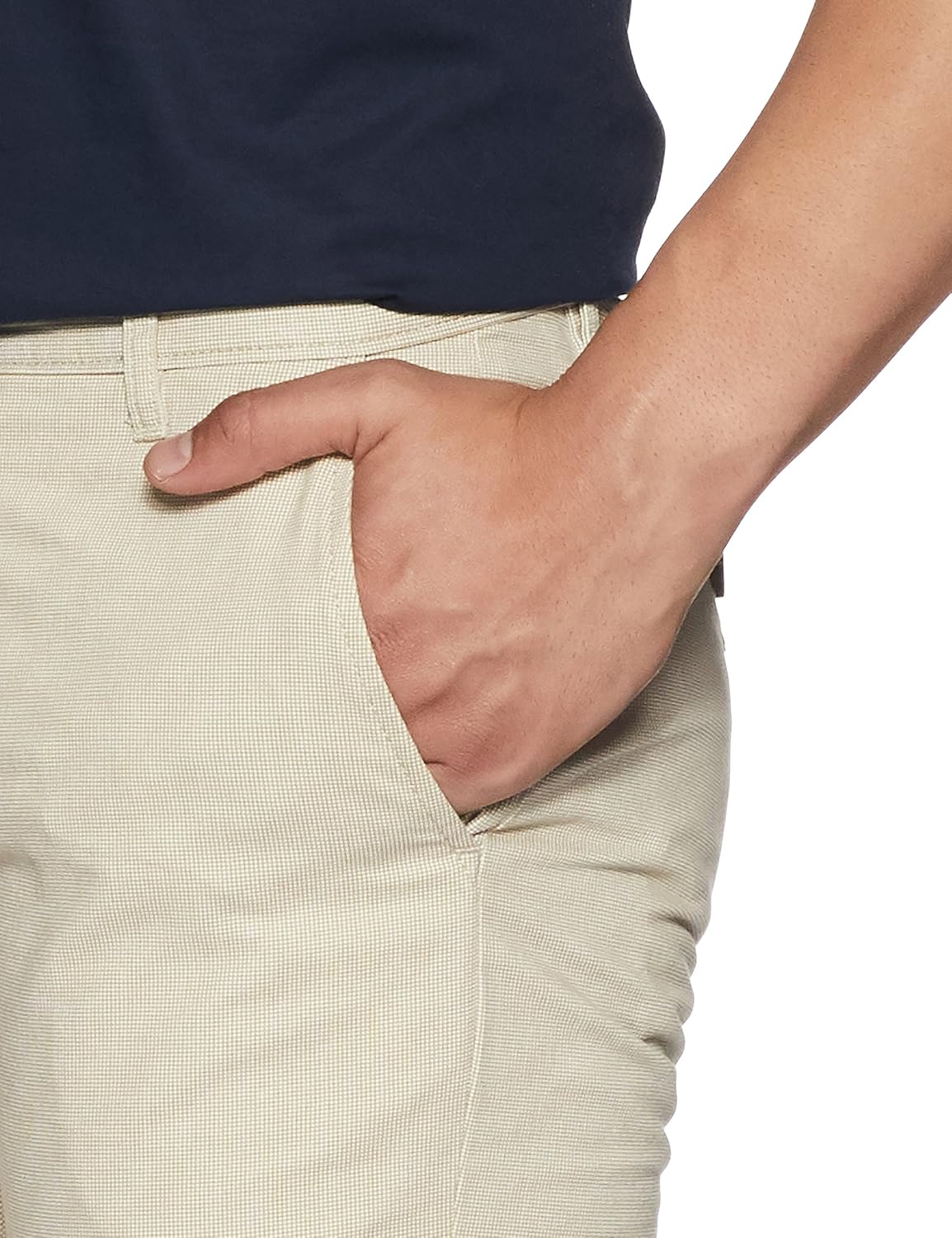 arrow sports men's straight fit cotton casual trousers