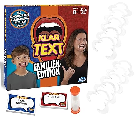 Hasbro Gaming C3145100 - Klartext Familien-Edition Partyspiel (Alter 8+)