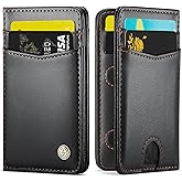 PlusnapX Slim Wallet for Men RFID Blocking Credit Card Holder Bifold Front Pocket Mini Wallet with 8 Card Slots and 2 Cash Pockets, Minimalist PU Leather Small Travel Purse Compact Gift for Him, Black