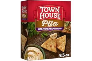 TOWNHOUSE Town House Pita Crackers, Party Snacks, Game Day, Mediterranean Herb 9.5oz Box