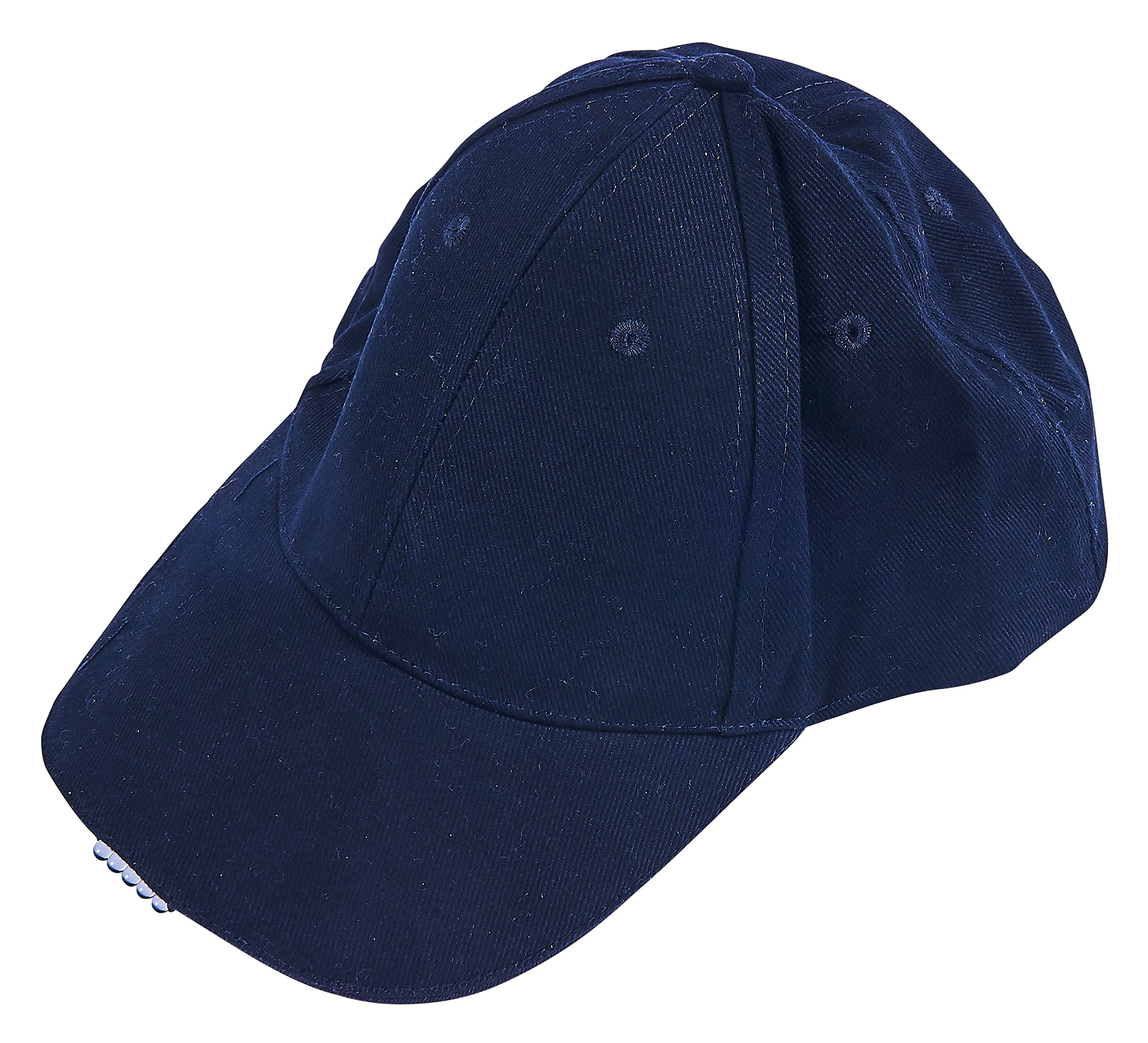 Amtech S1520 Baseball Cap with 5 LED Lights, 100% Cotton, On/Off Switch, Adjustable Hat for Men/Women, Batteries Included