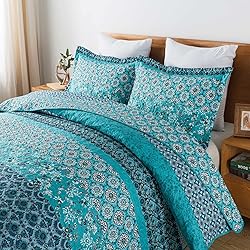 Travan Boho Stripe Quilt Sets Floral Printed