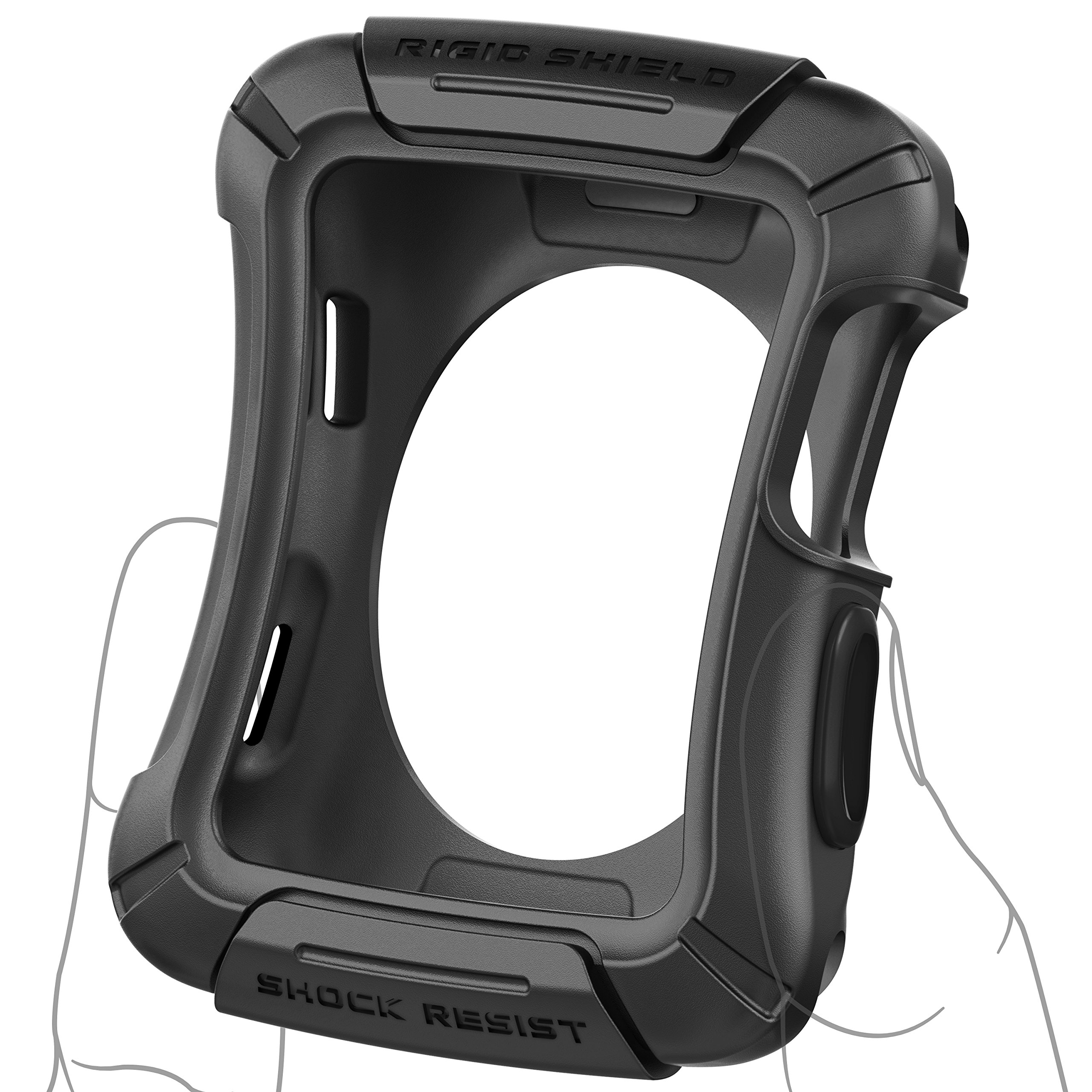 Beacoo Apple Watch Case, Rigid Shield with Resilient Shock Absorption Rugged Protective TPU iWatch Case for 42mm Apple Watch Series 3/Series 2/1/Original (2015)/Nike+ Sport Edition