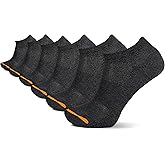 Merrell Unisex Recycled Cushioned Low Cut Sock 6 Pair Pack, Black, S/M