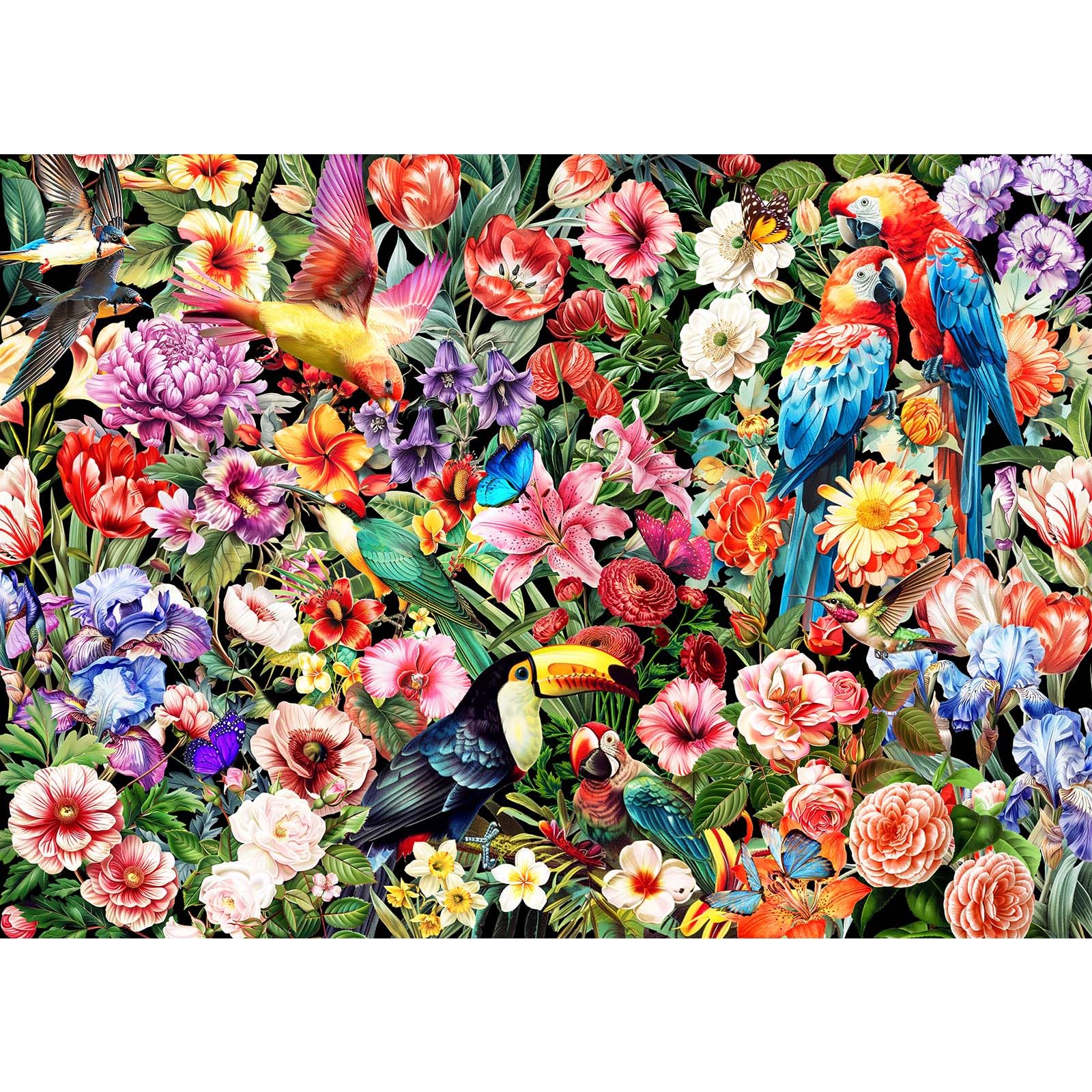 Jigsaw Puzzles for Adults 1000 Piece Jigsaw Puzzles for Adult Educational Game Challenge Toy 1000 Pieces Puzzle for Adults Kids.Educational Games Home Decoration.Theme: Flowers and Birds โ image 1