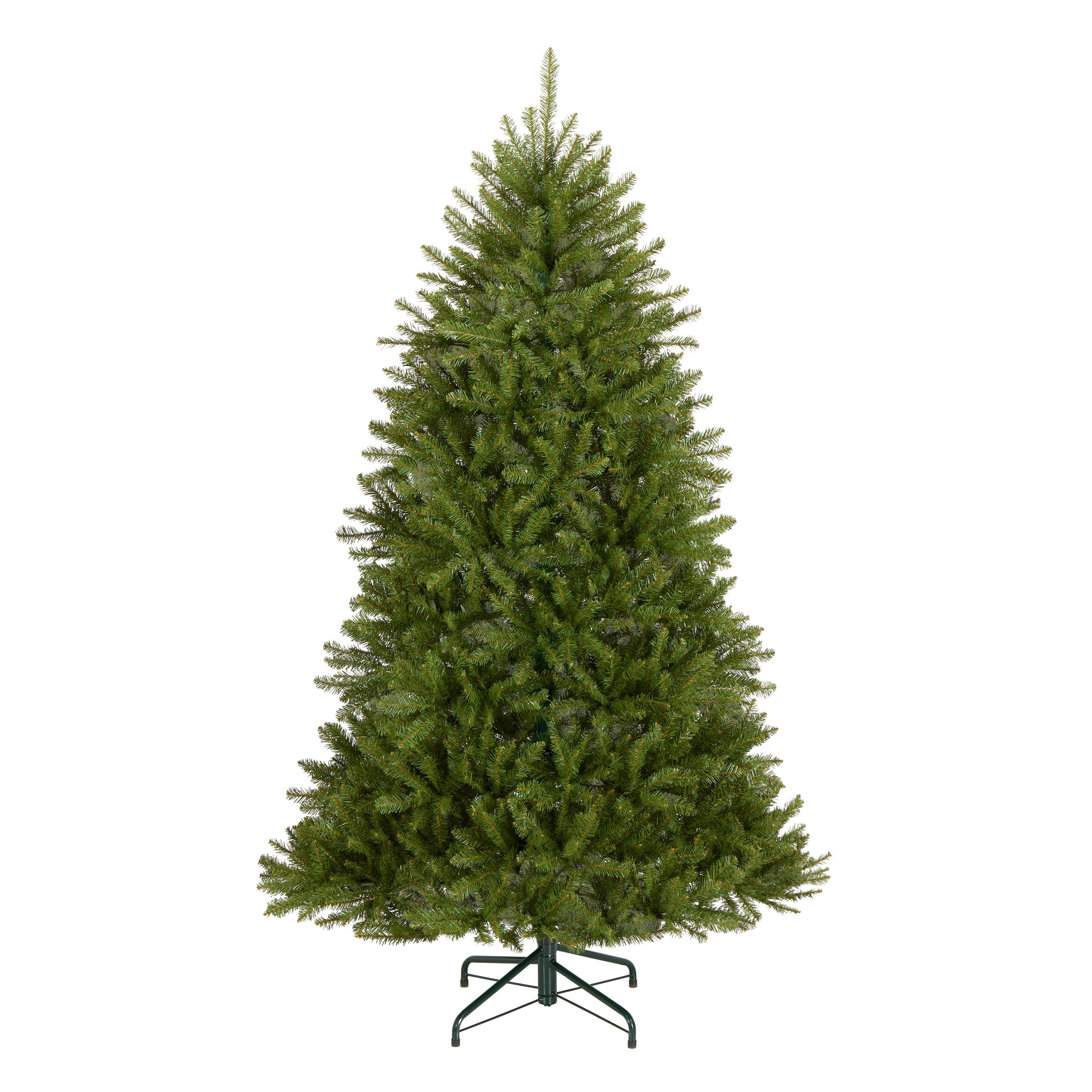 Photo 1 of ***tHE MODEL MAY VARY*** ***Factory seal***
National Tree Company 6.5 ft Unlit Dunhill Fir Full Artificial Christmas Tree, 1,838 Tips, Includes Stand, Green