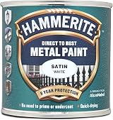 Hammerite Direct to Rust Satin White Metal Paint 250ml Rust Protection view 2