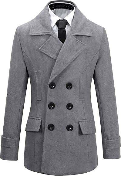 grey trench coat mens